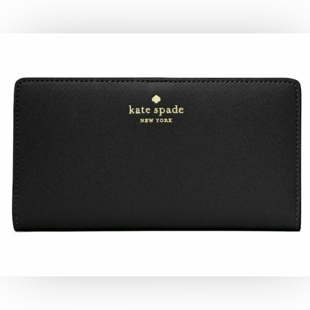 Kate Spade Black Saffiano Leather Wallet